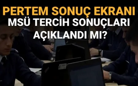 MSÜ tercih sonucu sorgulama ekranı açıldı mı? MSÜ tercih sonuçları ne zaman açıklanacak?