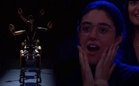 Robot Köpekler, yetenek yarışmasında şov yaptı