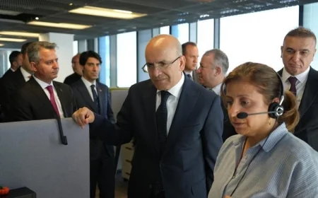 Hazine ve Maliye Bakanı Şimşek, VİMER'i ziyaret etti