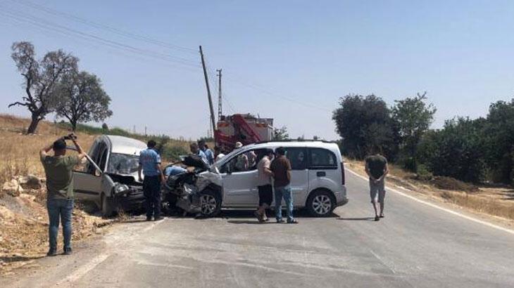 Gaziantep'te araçlar çarpıştı: 1 ölü, 8 yaralı