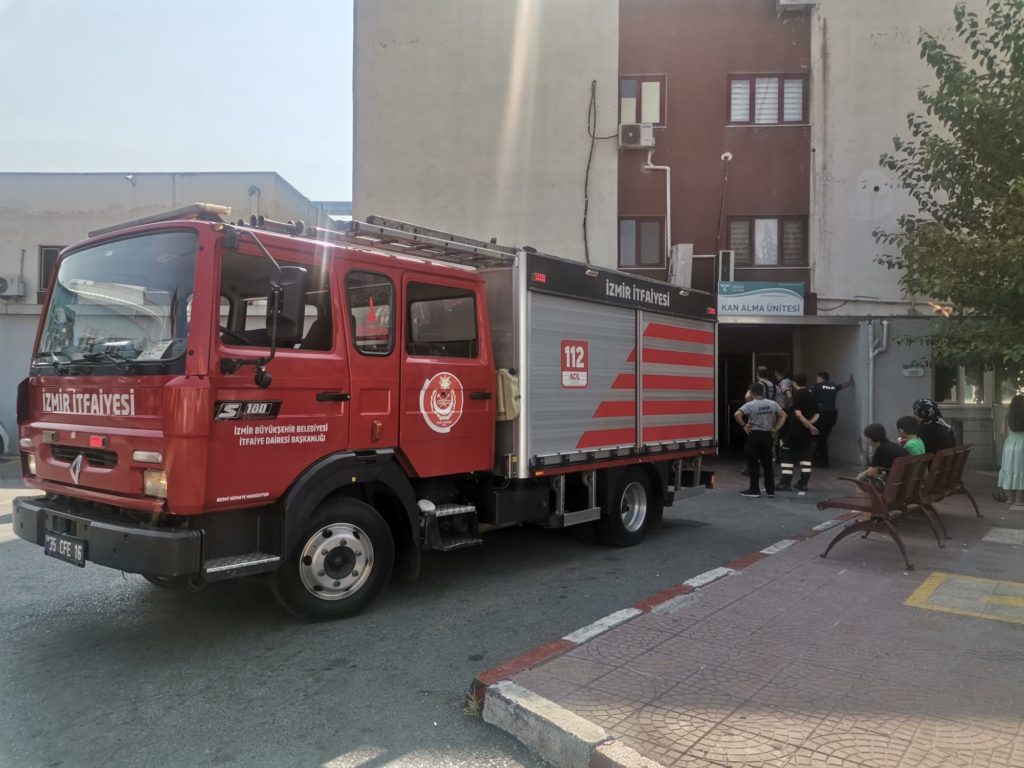 İzmir’de hastanede korkutan yangın İhlas Haber Ajansı